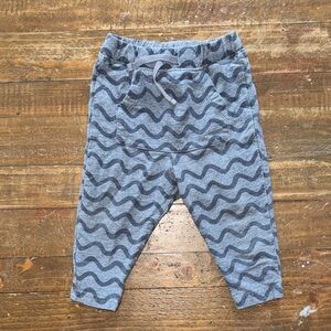 Kids Tea collection Blue Wave-Print Jogger Pants